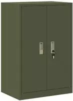 vidaXL Aufbewahrungsschrank Olivgr&uuml;n 60 x 40 x 90 cm Stahl