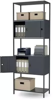 Jan Nowak ARIEL Aktenschrank Metall anthrazit 800&times;2200&times;400mm