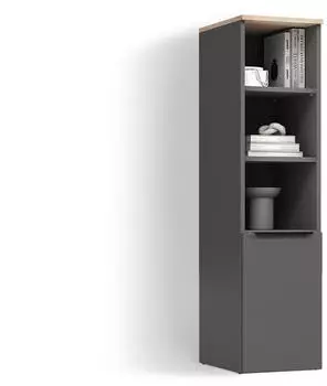 Livinity Piave Universalschrank anthrazit/Sonoma Eiche, 1 T&uuml;r (800001620102)