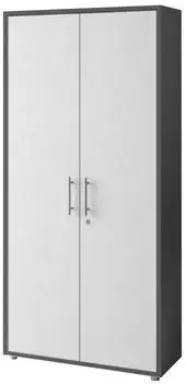 Mid.you Office Edition Aktenschrank 4 F&auml;cher, anthrazit/wei&szlig;, 84.4x185.6x33cm (001067016804)