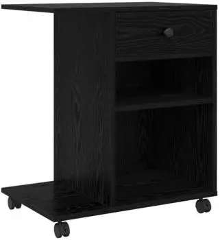 vidaXL Druckerst&auml;nder schwarz Eichen-Optik 60x40x68,5cm (8004431)
