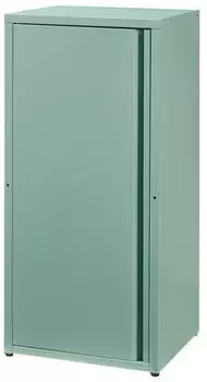en.casa Burl&ouml;v Metallschrank 1 T&uuml;r, 2 Ablagen, 88x40x35cm, mintgr&uuml;n