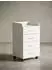 KADIMA DESIGN Rollcontainer 4 Schubladen, weiß, 40x33x71cm (WL5.748)