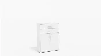Mid.you Office Edition Aktenschrank wei&szlig;, 2 Schubladen, 84,5x114x33cm (001067006510)