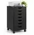 Relaxdays Rollcontainer mit 7 Schubladen, schwarz, 45x69x40cm