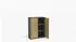 Mid.you Office Edition SW SET 8 Aktenschrank anthrazit/Eiche Artisan, 6 Fächer, 212,9x113,6x33cm