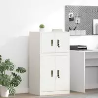 vidaXL Aufbewahrungsschrank Wei&szlig; 60 x 40 x 40 cm Stahl