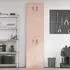 vidaXL Aktenschrank 2er-Set rosa 60x40x220cm Stahl