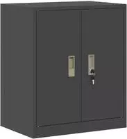 vidaXL Aufbewahrungsschrank Schwarz 60 x 40 x 70 cm Stahl