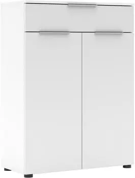 Innostyle SANTORIN B&uuml;roschrank wei&szlig;/Klarglas 80x110cm (50 61 WW 10)