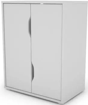 byLIVING Belfast Aktenschrank 2 Türen, weiß, 60x76,5x37cm