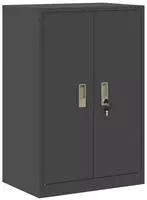 vidaXL Aufbewahrungsschrank Schwarz 60 x 40 x 90 cm Stahl