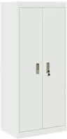 vidaXL Aufbewahrungsschrank Wei&szlig; 60 x 40 x 140 cm Stahl