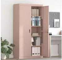 Aufbewahrungsschrank Rosa 90 X 40 X 180 Cm Stahl Vidaxl