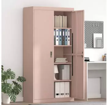vidaXL Aufbewahrungsschrank rosa, Stahl, 90x40x180cm