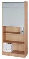 Hammerbacher Rollladenschrank 5 Ordnerh&ouml;hen BxTxH 900x400x2004mm Grau