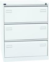 Bisley LIGHT H&auml;ngeregistraturschrank, doppelbahnig, DIN A4, 3 HR-Schubladen, Far