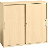 HAMMERBACHER Schiebet&uuml;renschrank J-Line Relinggriffe aus Kunststoff, stapelbar...
