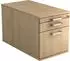 Chromgriff: Hammerbacher SOLIDO Rollcontainer Eiche