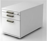 Hammerbacher Rollcontainer 80cm 1 Schub 1 H&auml;ngeregistratur Schloss Streifengriff