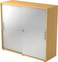 Hammerbacher Schiebet&uuml;renschrank Serie 9 3OH BxTxH 120x40x110cm Griff RE