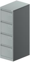 Bisley LIGHT H&auml;ngeregistraturschrank, einbahnig, DIN A4, 4 HR-Schubladen, Farbe