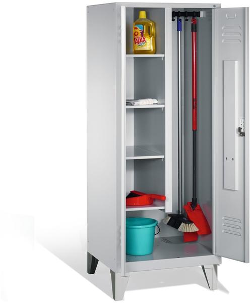 CP Möbelsysteme Mehrzweckschrank S 2000 81x185x50cm mit Füßen lichtgrau