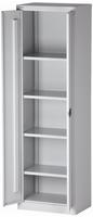 Bisley Fl&uuml;gelt&uuml;renschrank Universal, 4 Fachb&ouml;den, 5 OH, B 600 mm, Farbe lichtgra