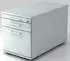 lichtgrau: Hammerbacher TC20 Rollcontainer mit Hängeregister und Relinggriff