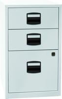 Bisley home H&auml;ngeregistraturschrank 3 Sch&uuml;be lichtgrau