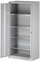 Bisley Fl&uuml;gelt&uuml;renschrank Universal, 4 verzinkte Fachb&ouml;den, 5 OH, T 500 mm, Farb