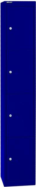 Bisley Fächerschrank CLK 124 (4 Fächer) blau