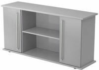 Hammerbacher-Sideboard 2 T&uuml;ren 166cm CE Grau/Silber-VSB2T/5/S/CE