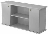Hammerbacher-Sideboard 2 T&uuml;ren 166cm SG Grau/Silber-VSB2T/5/S/SG