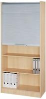 Rollladenschrank Solid 5OH BxTxH 90x40x200,4cm Griff SG Ahorn/Silber