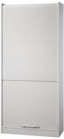 Rollladenschrank Solid 5OH BxTxH 90x40x200,4cm Griff RE Grau/Grau