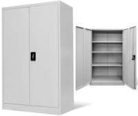 vidaXL Aktenschrank 90&times;40&times;140 cm Stahl Grau
