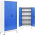 vidaXL Office Storage 90 x 40 x 180 cm Blue and Grey