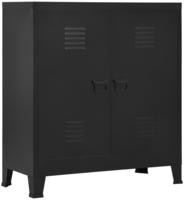 Lagerschrank Industrial Schwarz 90x40x100 Cm Stahl - Vidaxl