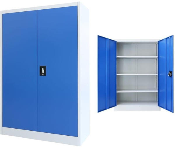 vidaXL Office Storage 90 x 40 x 140 cm Blue and Grey