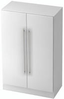 Schrank Solid 3OH BxTxH 80x42x127cm Griff CE Wei&szlig;/Wei&szlig;