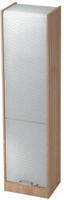 Rollladenschrank Solid 5OH BxTxH 50x40x200,4cm Griff CE Nussbaum/Silber