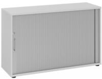 Hammerbacher-Rollladenschr.hor. 2OH 120cm BS Grau/Silber-V1732S/5/S/BS