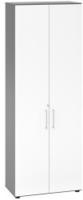 Hammerbacher-Regal/T&uuml;ren 6OH 968T6 Graphit/Wei&szlig;-V968T6/G/W/BS
