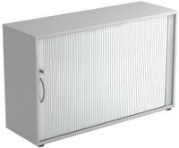 Hammerbacher-Rollladenschr.hor. 2OH 120cm BM Grau/Silber-V1732S/5/S/BM