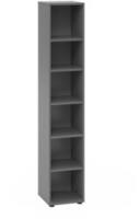 Hammerbacher-Regal schmal 6OH 964RE Graphit-V964RE/G