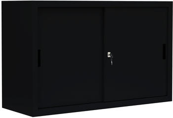 LÜLLMANN Schiebetürenschrank 75x120cm RAL 9005 LÜLLMANN Schiebetürenschrank 75x120cm RAL 9005