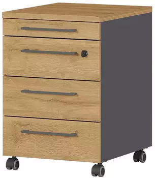 Certeo GW-Agenda 42x61cm graphit/grandson-eiche