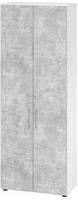 Schrank Teda-Z H2156xB800xT420mm wei&szlig;/Beton 6 OH 2 T&uuml;ren zerlegt