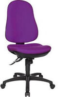 Topstar B&uuml;rostuhl Support SY, 8550 G03 Stoff lila, Gestell schwarz violett